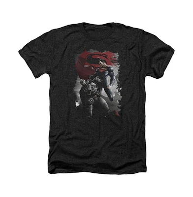 Batman V Superman Men's Choke Adult Heather Tee / T-Shirt