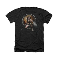 Batman V Superman Men's Batlle Zone Adult Heather Tee / T-Shirt