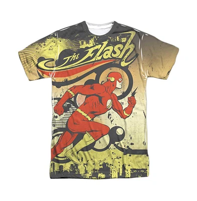 Flash Men's Dc Dc Comics Just Passing Through Short Sleeve Adult 100% Poly Crew Tee / T-Shirt