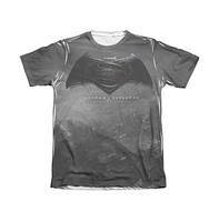 Batman V Superman Men's Logo City Adult Poly/Cotton Short Sleeve Tee / T-Shirt