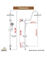 Casainc Complete Shower System with Rough-in Valve