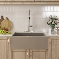 Casainc 30inch L Single Bowl Stainless Steel Farmhouse Kitchen Sink