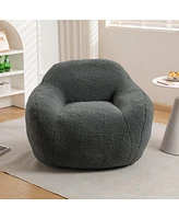 The Pop Home Giant Bean Bag Chair for Adults, Comfy Beanbag Couch with Armrests Living Room & Bedroom-The
