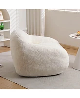 The Pop Home Giant Bean Bag Chair for Adults, Comfy Beanbag Couch with Armrests Living Room & Bedroom-The