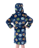 Beyblade Boys Burst Spinner Tops Graphic Fleece Plush Hooded Robe Bathrobe