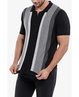 Men's Stripe Polo Sweater