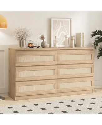 gaomon Rattan Dresser for Bedroom