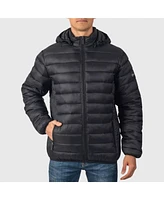 Alpine Swiss Men's Milo Hooded Puffer Jacket Down Alternative Lightweight Coat
