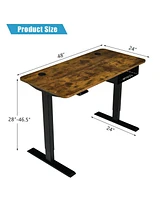 Gouun 48-inch Electric Height Adjustable Standing Desk with Control Panel