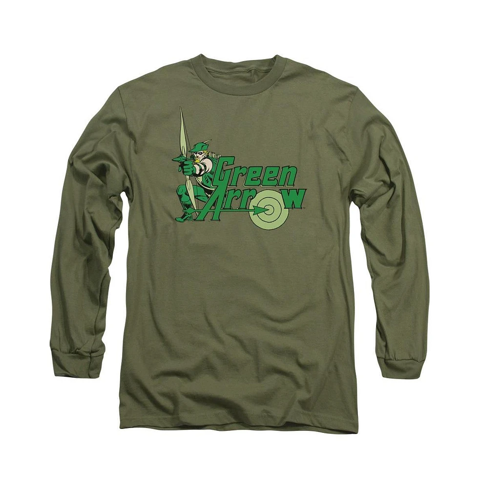 Dc Green Arrow Men's Comics Long Sleeve Adult Tee / T-Shirt