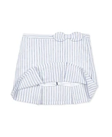 Hope & Henry Little Girls Linen Pull-On Pleated Bow Skort