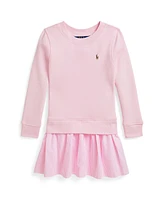 Polo Ralph Lauren Toddler and Little Girls Striped-Skirt Terry Dress