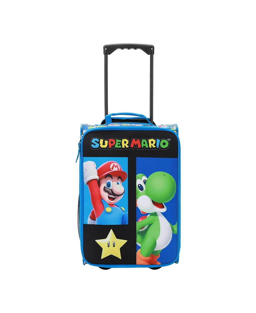 Super Mario Bros Mario & Yoshi Blue 18in Pilot Case