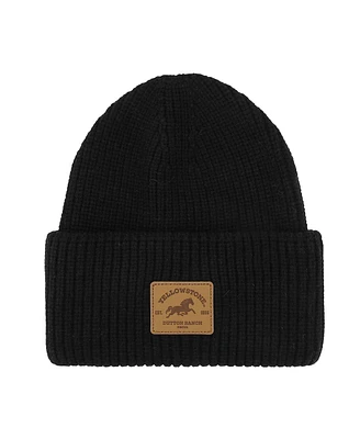 Yellowstone Men's Dutton Ranch Black Cuff Beanie