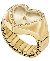 Fossil Women's Watch Ring Two-Hand Gold-Tone Stainless-Steel, 18mm