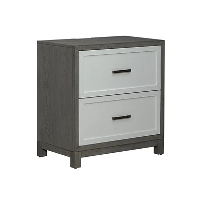 Liberty Furniture Palmetto Heights 2 Drawer Nightstand w/Charging Station