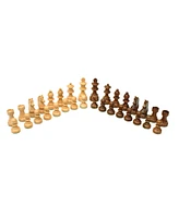 We Games Grand Staunton Chess Set & Wooden Box Tournament Size Weighted Pieces & Walnut Board 19 in.