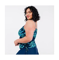 Calypsa Plus Size Adjustable Strap Maya Swim Top