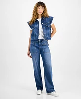 Boss Orange Women's Extended-Shoulder Denim Vest