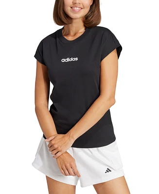 adidas Women's Essentials Linear Cotton T-Shirt