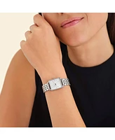 Rosefield Boxy Xs Women's Silver Tone Stainless Steel Bracelet Watch 24mm
