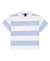 Tommy Hilfiger Big Girls Rugby-Stripe Short-Sleeve Top