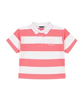 Tommy Hilfiger Big Girls Rugby-Stripe Short-Sleeve Top