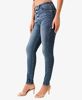 True Religion Women's Crystal Jennie High Rise Skinny Jeans