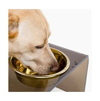 Hiddin Bronze Single Bowl Pet Feeder