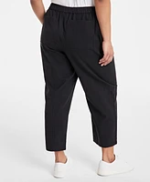On 34th Trendy Plus Barrel-Leg Utility Pants, Exclusively at Macy's