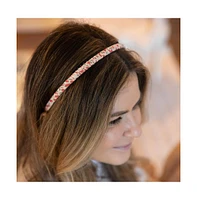 Headbands of Hope Thin Floral Headband - Red