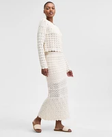 And Now This Women's Crochet Scalloped-Hem Maxi Skirt, Exclusively at Macy's