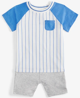 First Impressions Baby Boys Sporty Striped Sunsuit, Exclusively at Macy's