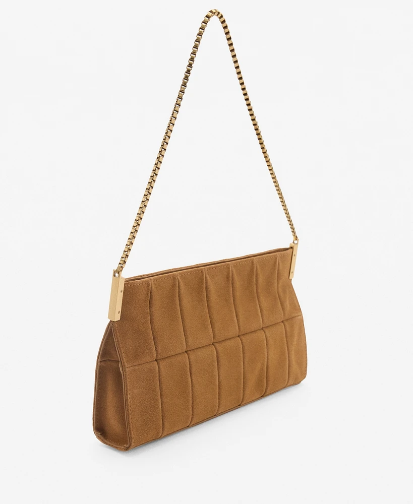 Mango Women's Split Leather Bag