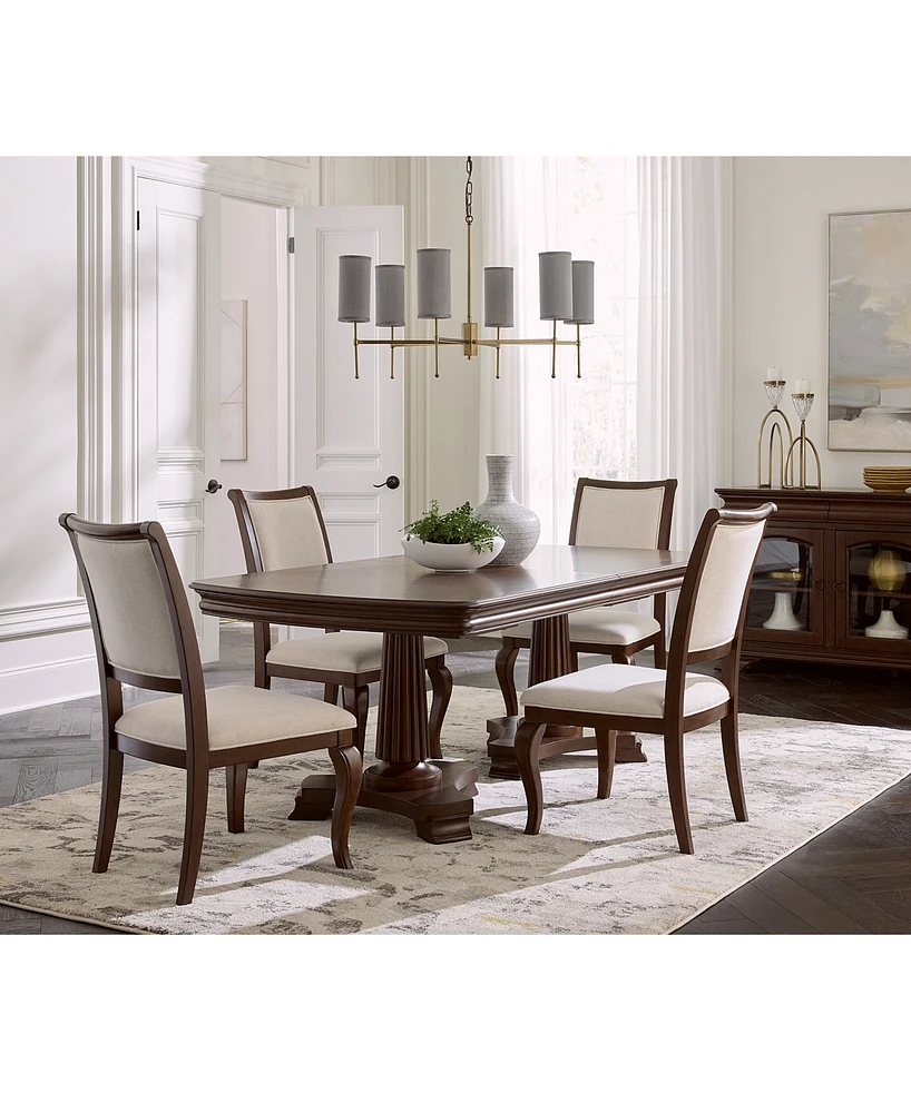 Nelman 5-Pc. Rectangular Dining Set (Table & 4 Side Chairs), Created for Macy's