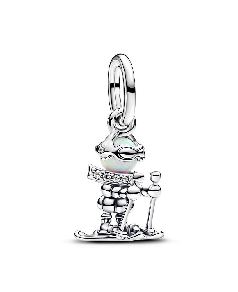 Pandora Sterling Silver Skier Dangle Charm