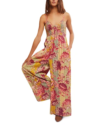 Free People Women's Melrose Floral-Print Jumpsuit