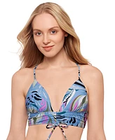 Salt + Cove Juniors' Printed Push-Up Midkini Top, Exclusively at Macy's