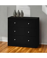 Slickblue Contemporary 3-Drawer Chest for Modern Bedroom Storage and Organization