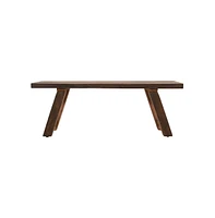 Jofran Reston 48" Reclaimed Solid Wood Rustic Distressed Dining Bench