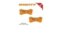 Mighty Medium Bone Orange, 2 Pack Dog Toy