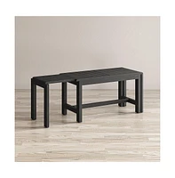 Jofran Bradford Modern Extendable Solid Mango Hardwood Bench