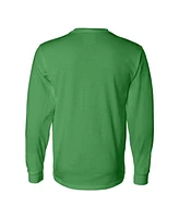 Green Lantern Men's Dc Comics Logo Distressed Long Sleeve Adult Tee / T-Shirt