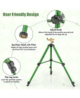 Mecale Impact Sprinkler on Tripod Base Set of 2 with 360 Degree Rotation