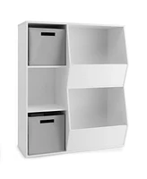 Gouun Kids Toy Storage Cabinet with Shelves