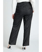 Eloquii Women's Plus Pinstripe Trouser