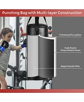 Kuyotq 2 Feet Kids Gloves Skipping Rope Boxing Set