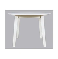 Jofran Simplicity Solid Wood Classic Round Drop-leaf Table