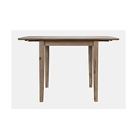 Jofran Acacia Drop-Leaf Coastal Wire-Brushed Acacia Dining Table