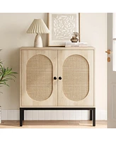 gaomon Rattan Buffet Cabinet